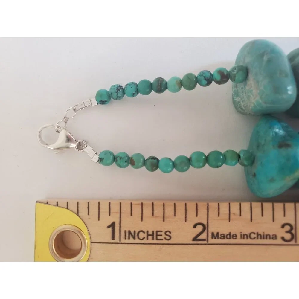 Huge Turquoise and Navajo Pearls Necklace 22